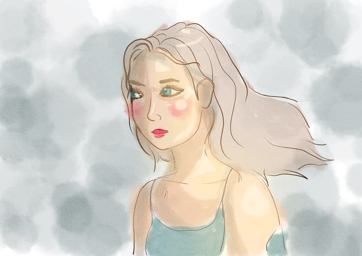 girl in blue